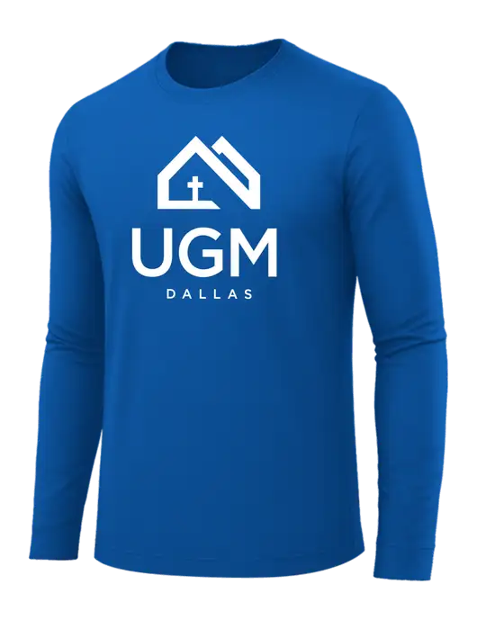 Long Sleeve Royal Blue PosiCharge Competitor Tee w/UGM Logo