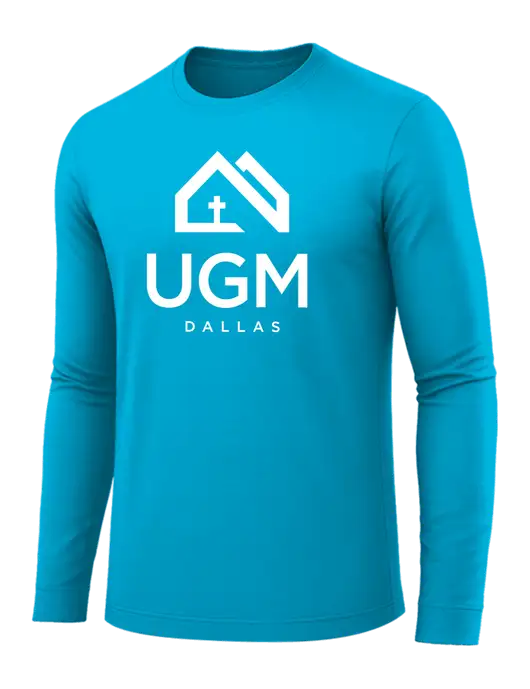 Long Sleeve Sapphire PosiCharge Competitor Tee w/UGM Logo