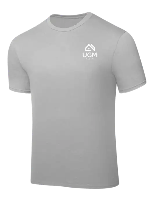 Silver PosiCharge Competitor Tee w/UGM Logo