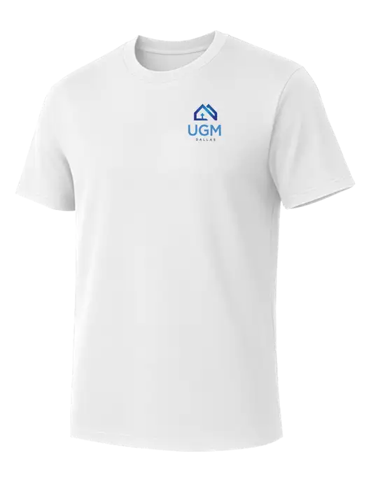 Allmade Bright White Organic Cotton Tee w/UGM Logo