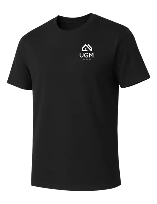 Allmade Deep Black Organic Cotton Tee w/UGM Logo