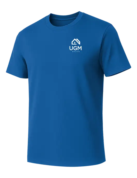 Allmade Royal Blue Organic Cotton Tee w/UGM Logo
