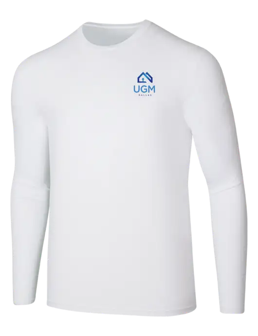 Seriously Soft White Long Sleeve T-Shirt w/UGM Logo