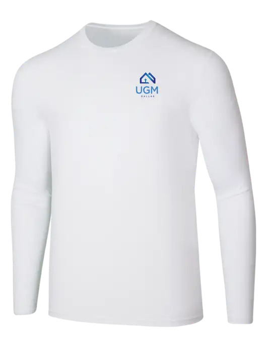 Seriously Soft White Long Sleeve T-Shirt w/UGM Logo