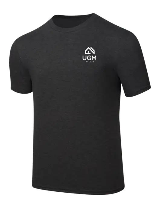 Simply Soft Black Frost 4.5oz  Poly/Combed Ring Spun Cotton T-Shirt w/UGM Logo