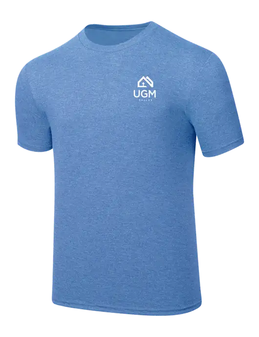 Simply Soft Carolina Blue Frost 4.5oz  Poly/Combed Ring Spun Cotton T-Shirt w/UGM Logo