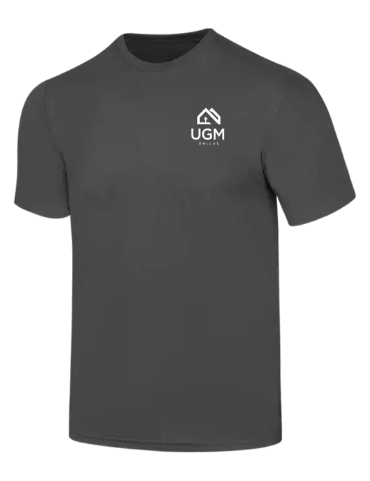 Simply Soft Charcoal 4.5oz  Poly/Combed Ring Spun Cotton T-Shirt w/UGM Logo