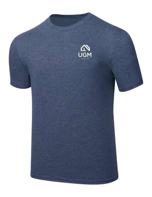 Simply Soft Navy Frost 4.5oz  Poly/Combed Ring Spun Cotton T-Shirt w/UGM Logo