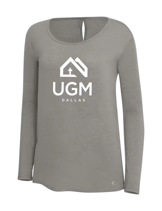 OGIO Petrol Grey Heather Womens Luuma Long Sleeve Tunic
 w/UGM Logo