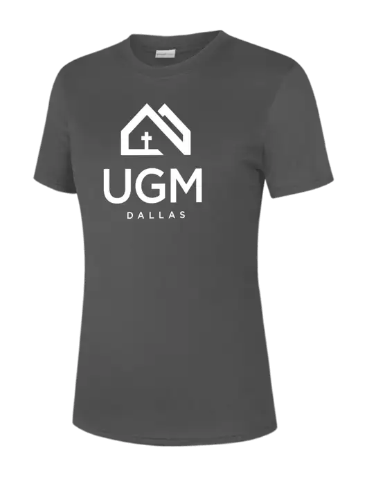  Womens Dark Grey PosiCharge Competitor Tee w/UGM Logo