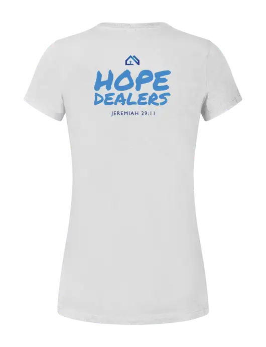 Womens Seriously Soft White T-Shirt w/UGM Logo, UGM Logo