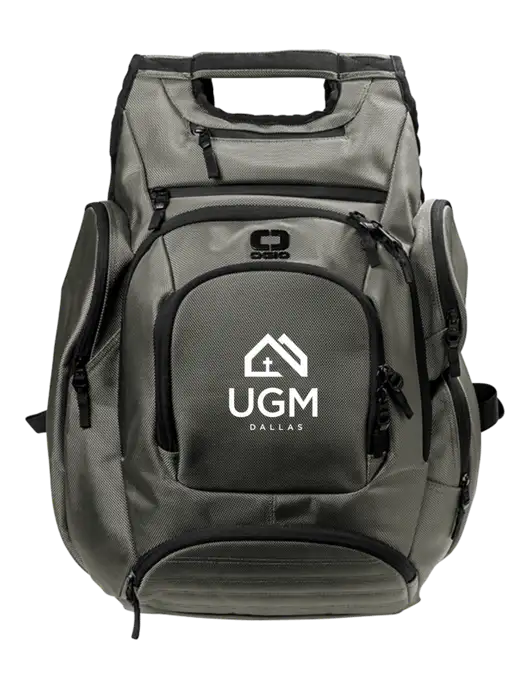 OGIO Medium Grey Metro Ballistic Laptop Backpack w/UGM Logo