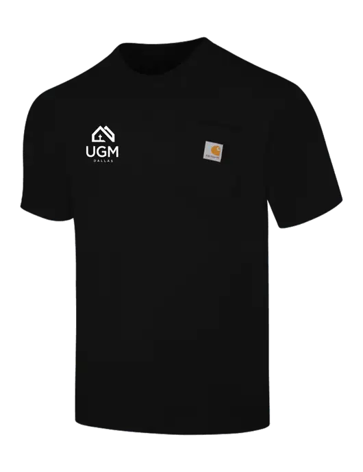 Carhartt Workwear Black Pocket Short Sleeve T-Shirt w/UGM Logo