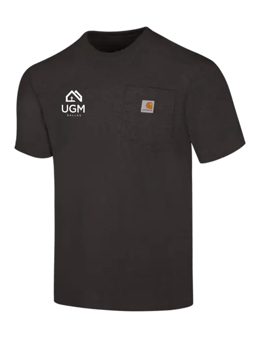 Carhartt Workwear Charcoal Heather Pocket Short Sleeve T-Shirt w/UGM Logo