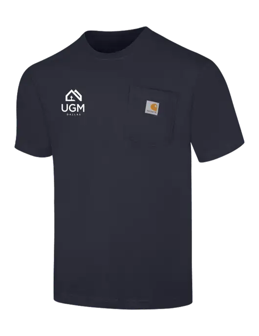 Carhartt Workwear Dark Navy Pocket Short Sleeve T-Shirt w/UGM Logo