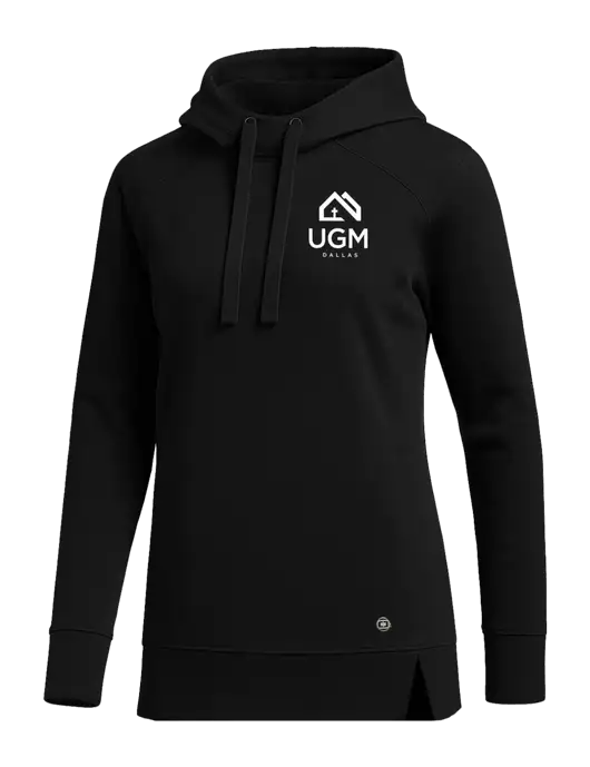 OGIO Black Womens Luuma Pullover Fleece Hoodie w/UGM Logo