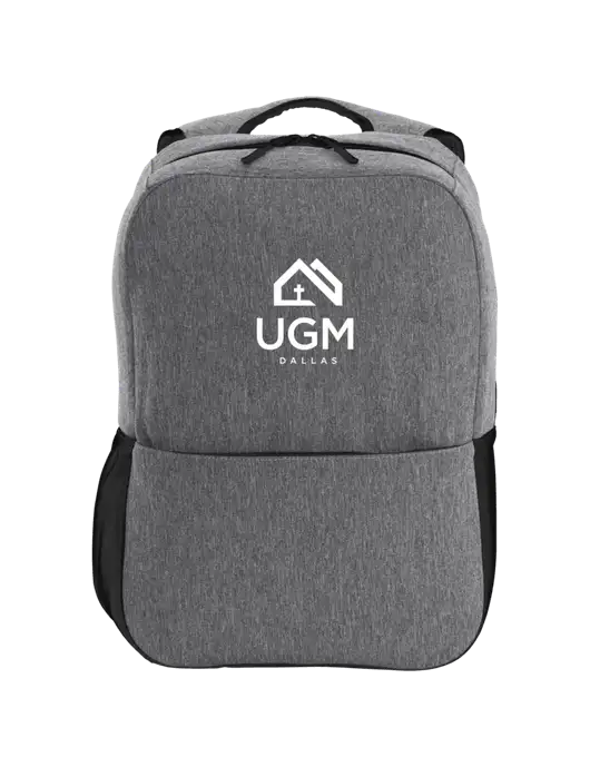 Access Square Laptop Graphite Heather/Black Backpack w/UGM Logo