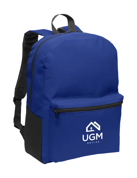 Casual Twilight Blue Lightweight Laptop Backpack w/UGM Logo