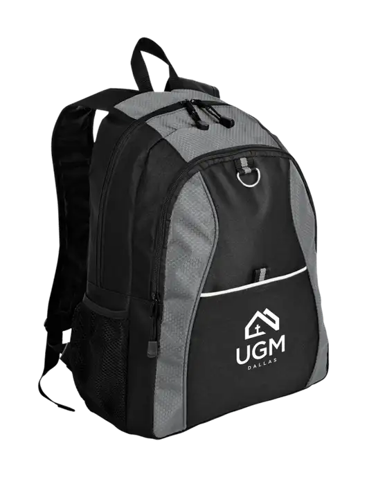 Honeycomb Grey/Black Backpack w/UGM Logo
