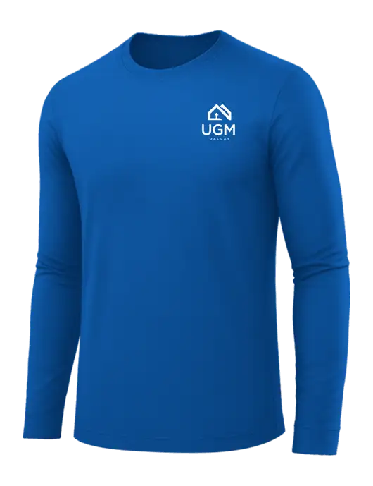 Long Sleeve Royal Blue PosiCharge Competitor Tee w/UGM Logo