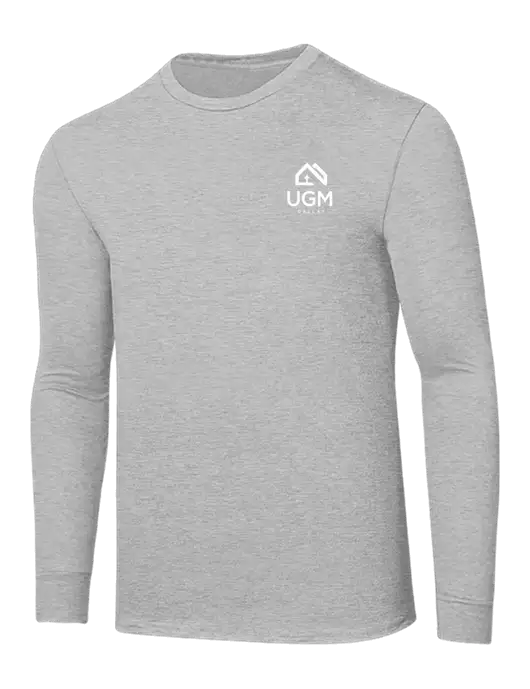 Core Blend Light Grey Heather Long Sleeve Tee w/UGM Logo