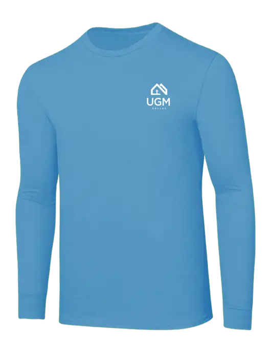 Core Blend Light Sapphire Blue Long Sleeve Tee w/UGM Logo