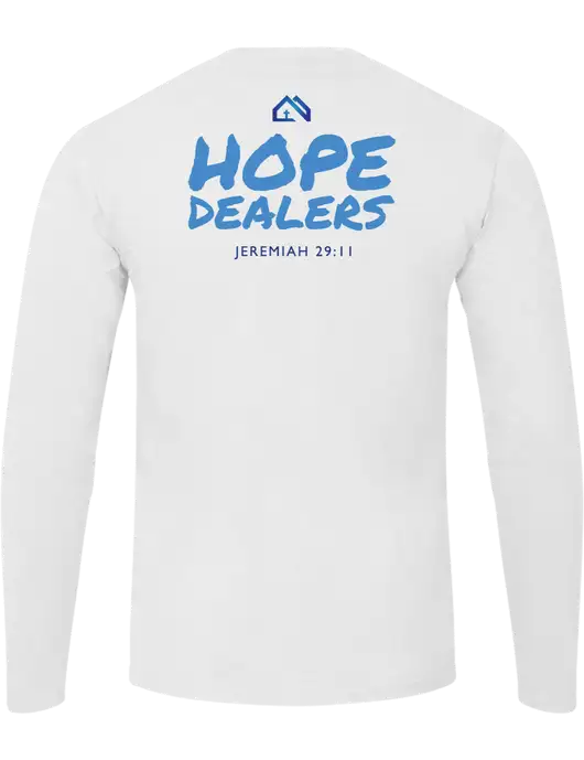 Ring Spun White 4.5 oz Long Sleeve T-Shirt w/UGM Logo, UGM Logo