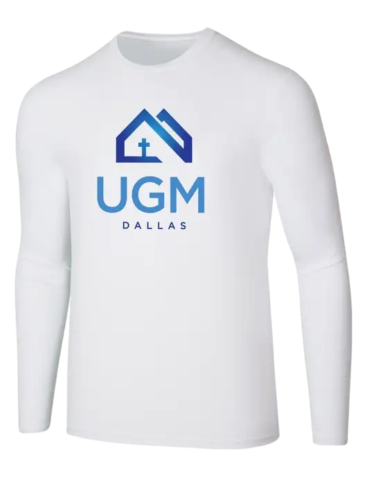 Seriously Soft White Long Sleeve T-Shirt w/UGM Logo