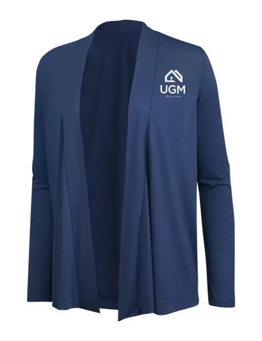 Dusty  Blue Womens Concept Cardigan w/UGM Logo