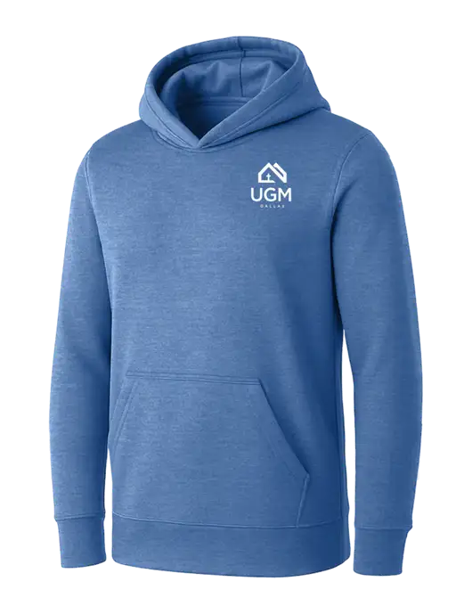 Womens Royal Heather Core Fleece Pullover Hooded Sweatshirt w/UGM Logo
