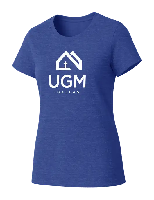 Womens Seriously Soft Royal Frost T-Shirt w/UGM Logo